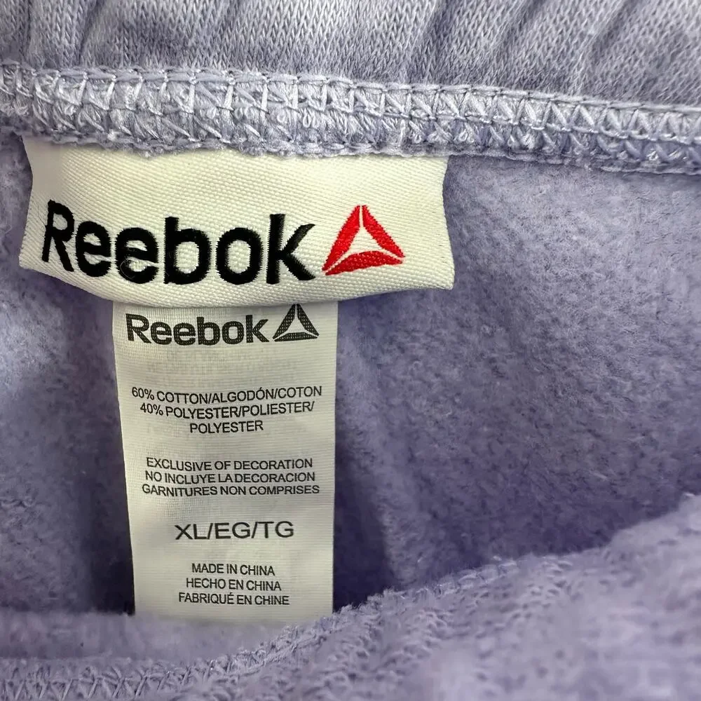 Reebok Size XL Shorts Purple Elastic Waist Drawstring‎ Relaxed Fit Pull On NWT